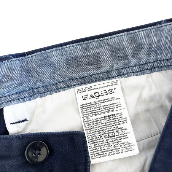 Banana Republic Navy Blue Fulton Skinny Pants Sz 34x30 - Picture 4 of 6